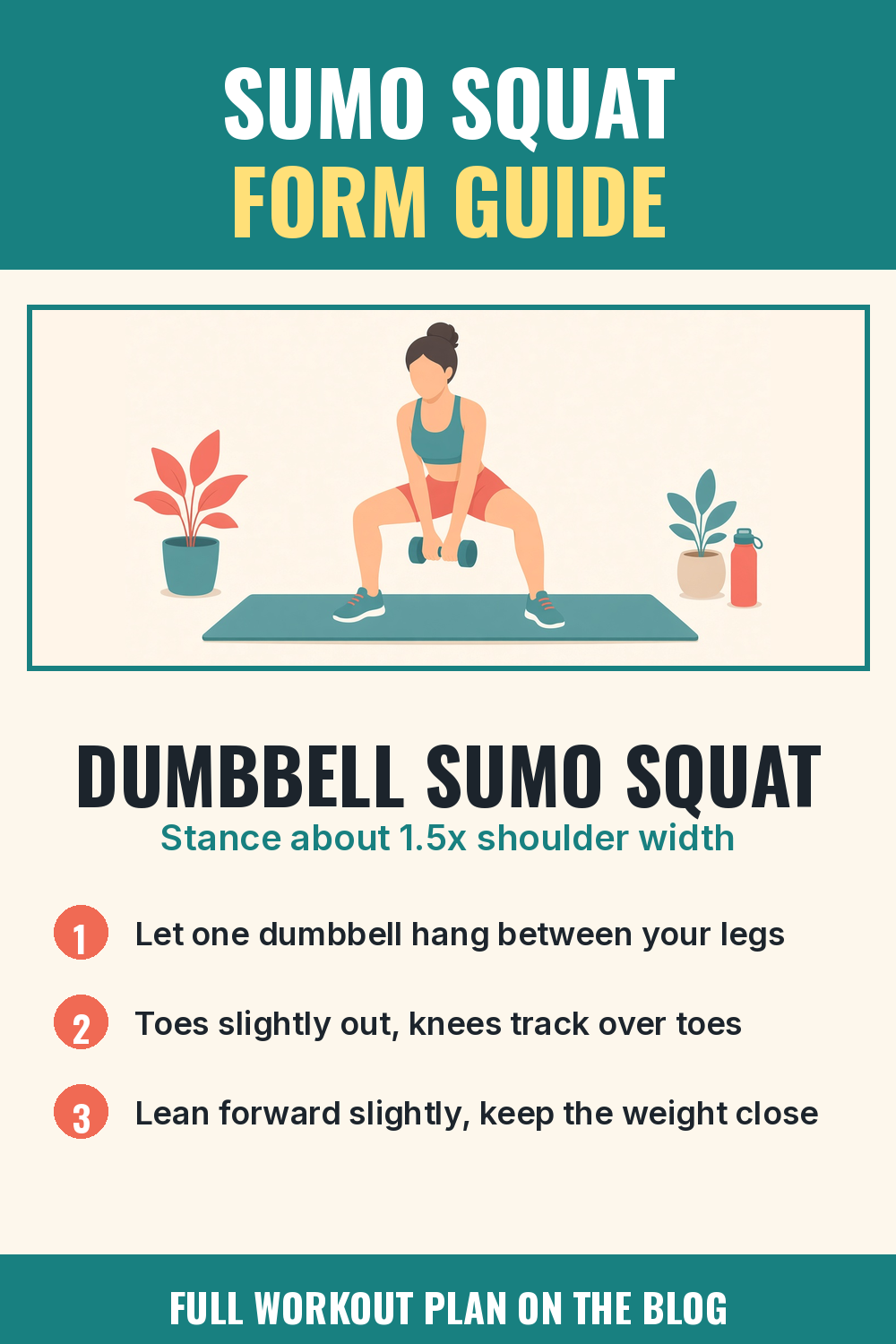 Dumbbell Sumo Squat Form: 7 Cues for Better Glute Focus