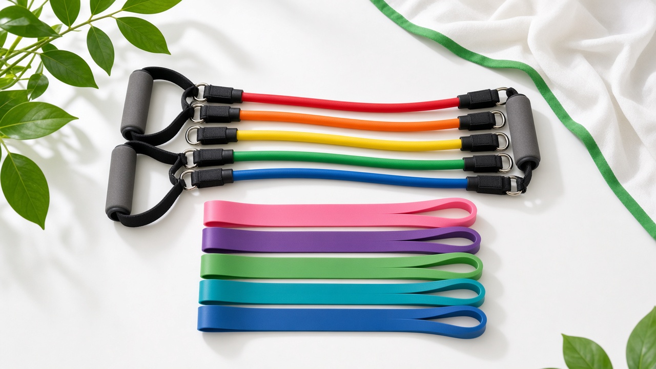 Resistance bands with handles and loop bands