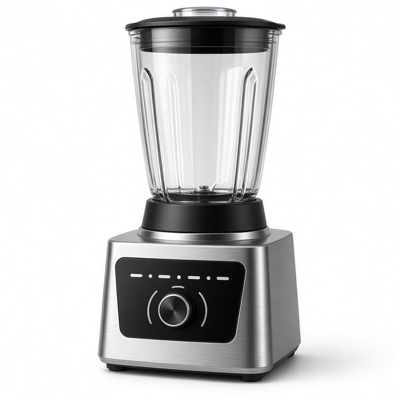 Illustration-style product photo: blender