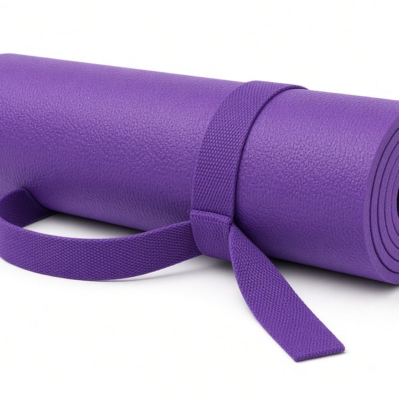 Illustration-style product photo: yoga mat