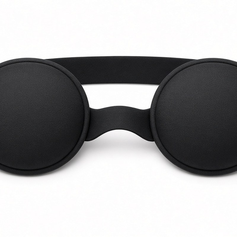 Illustration-style product photo: sleep mask