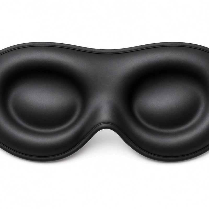 Illustration-style product photo: sleep mask