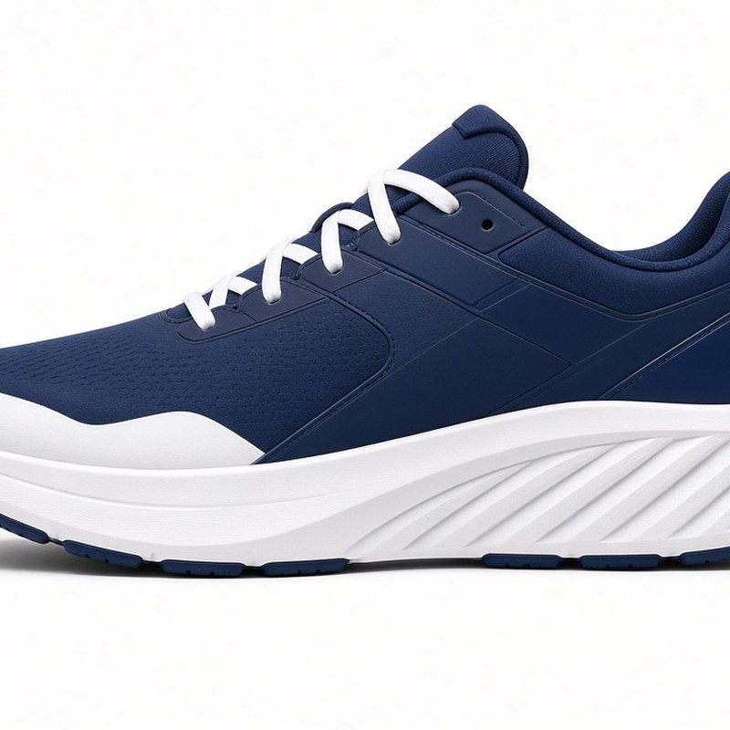 Illustration-style product photo: walking shoes