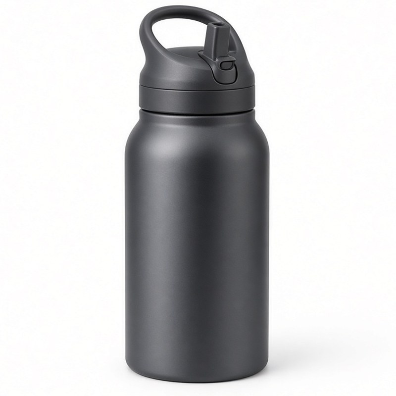 Illustration-style product photo: water bottle